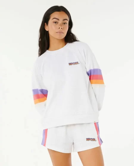Las Dalias Raglan Crew Women Hoodies & Fleece Rip Curl