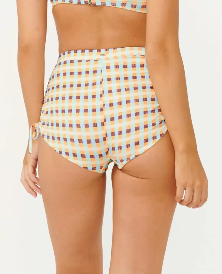 Lottie Check Short Women Rip Curl Bikini Bottoms - Image 2