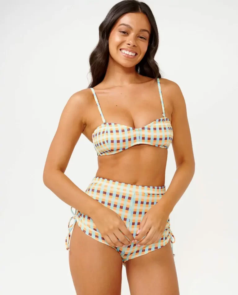 Lottie Check Short Women Rip Curl Bikini Bottoms