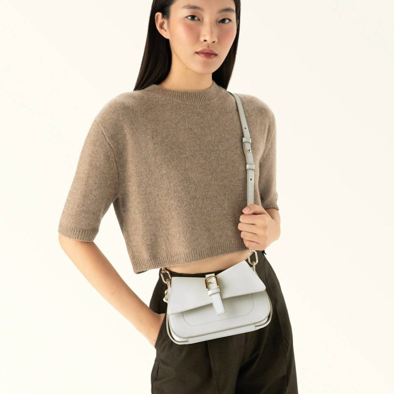 Marshmallow Women Furla Flow Top Handle Mini Crossbodies - Image 2