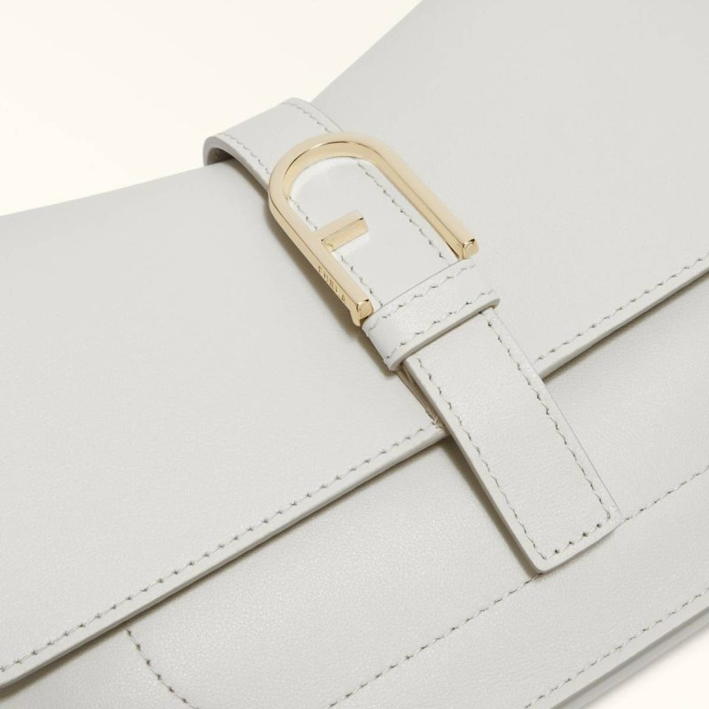 Marshmallow Women Furla Flow Top Handle Mini Crossbodies - Image 5