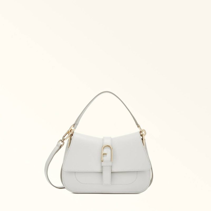 Marshmallow Women Furla Flow Top Handle Mini Crossbodies