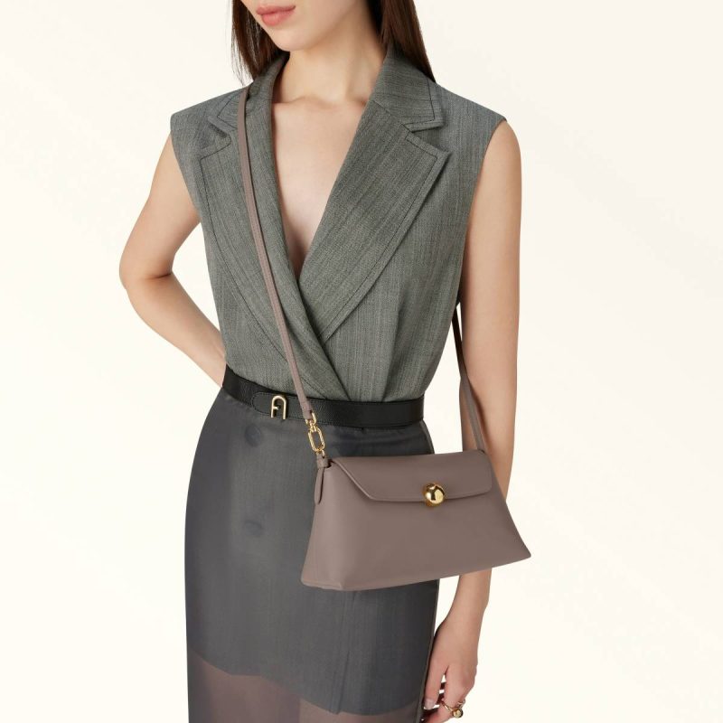 Mauve Women Crossbodies Furla Sfera Soft Mini Bag - Image 2