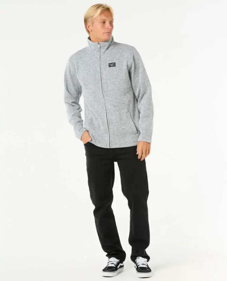Mens Crescent Zip Through Hoodies & Fleece Rip Curl - Image 4