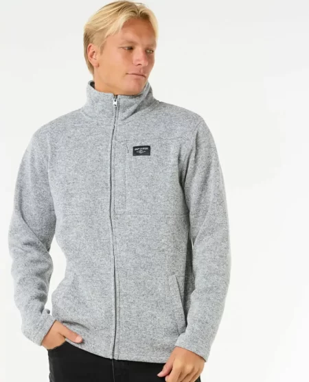 Mens Crescent Zip Through Hoodies & Fleece Rip Curl