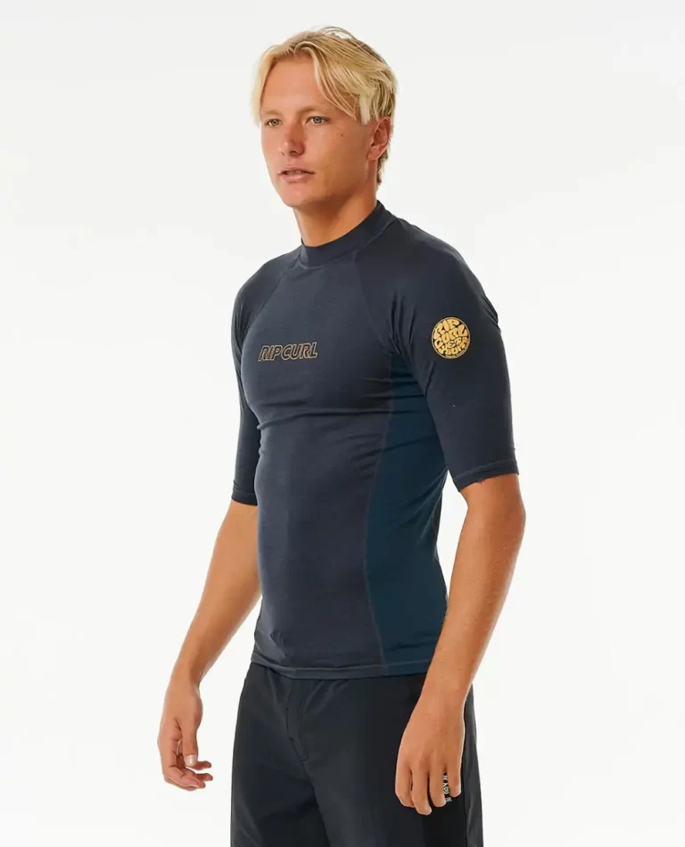 Mens Dawn Patrol Uv Short Sleeve Rash Guard Rash Guards Rip Curl - Image 2