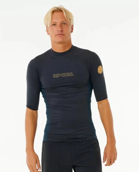 Mens Dawn Patrol Uv Short Sleeve Rash Guard Rash Guards Rip Curl