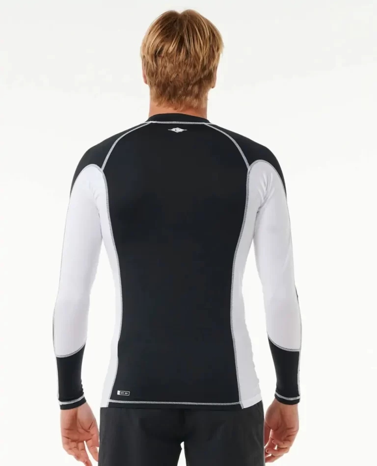 Mens Fade Out Uv Long Sleeve Rash Guard Rip Curl Rash Guards - Image 3