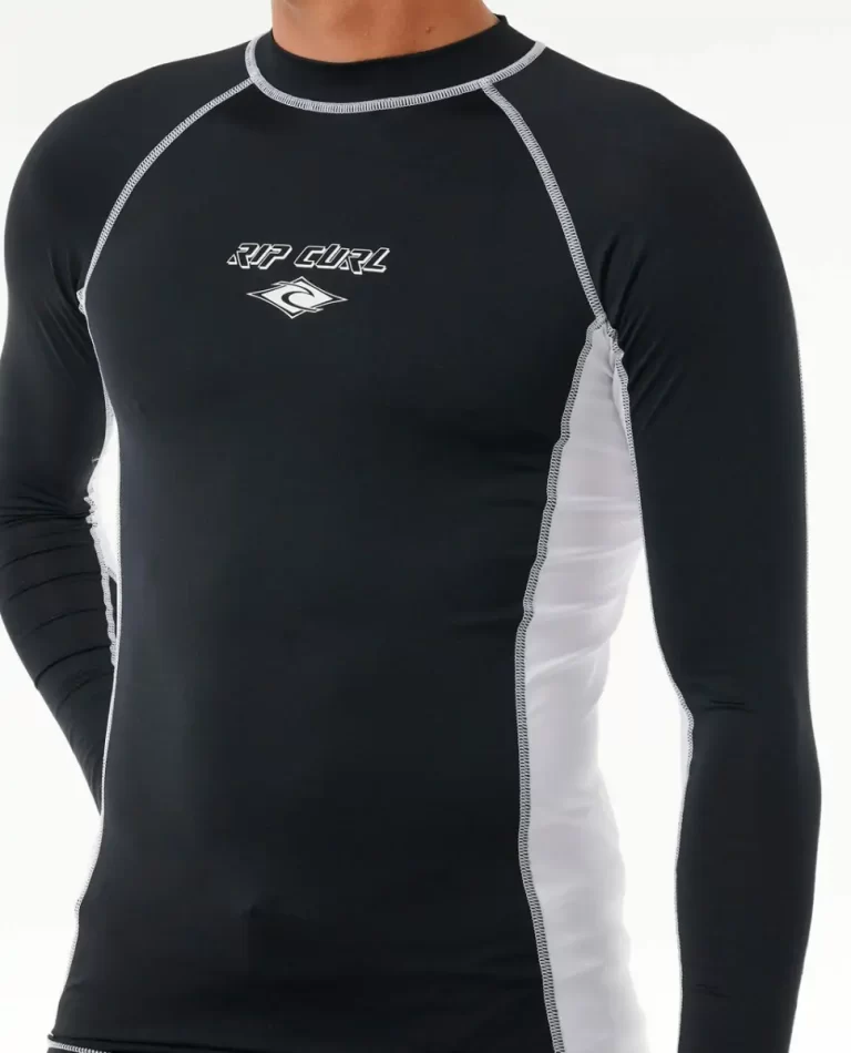 Mens Fade Out Uv Long Sleeve Rash Guard Rip Curl Rash Guards - Image 5