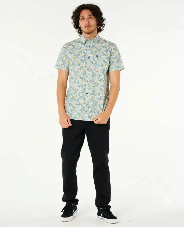 Mens Fun Times Ditsy Short Sleeve Shirt Rip Curl Shirts & Flannels - Image 4