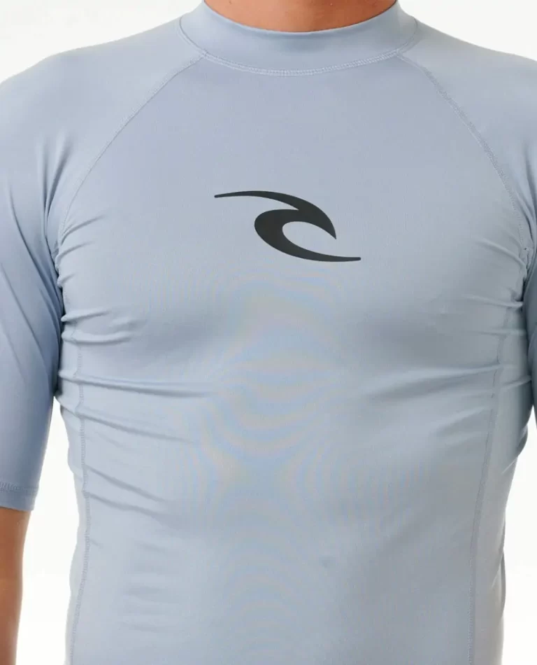 Mens Rash Guards Rip Curl Waves Uv Short Sleeve Rash Guard - Image 5