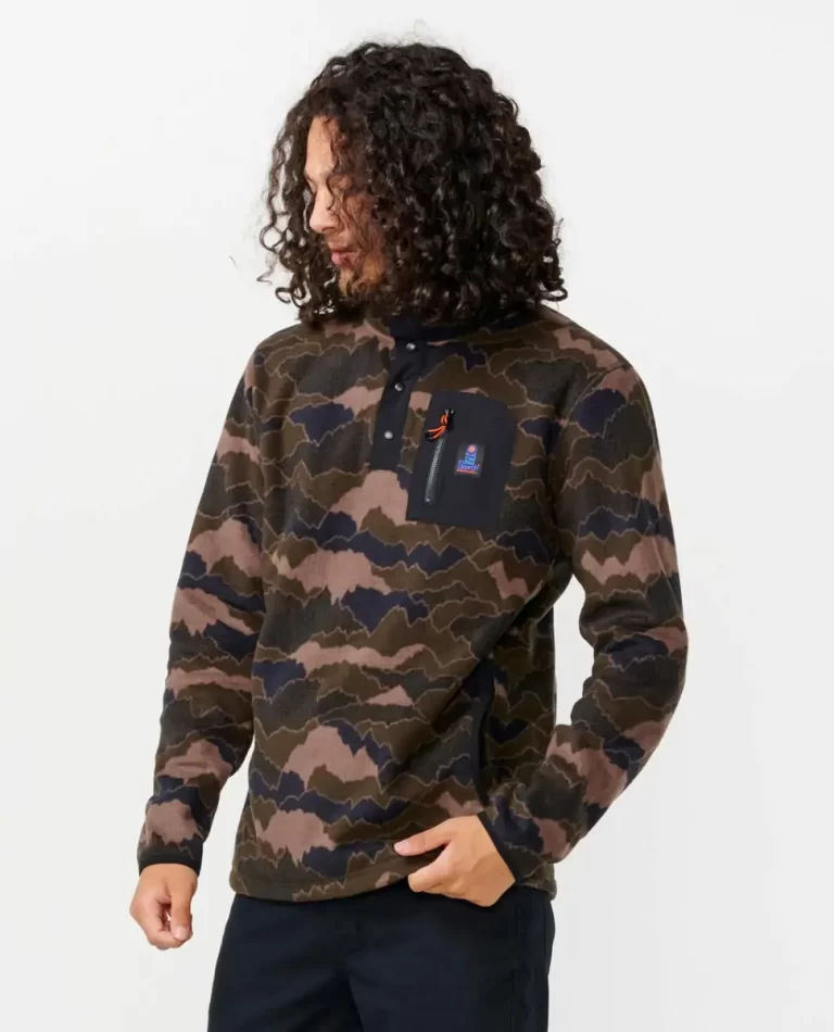 Mens Rip Curl Search Polar Fleece Crew Hoodies & Fleece - Image 2