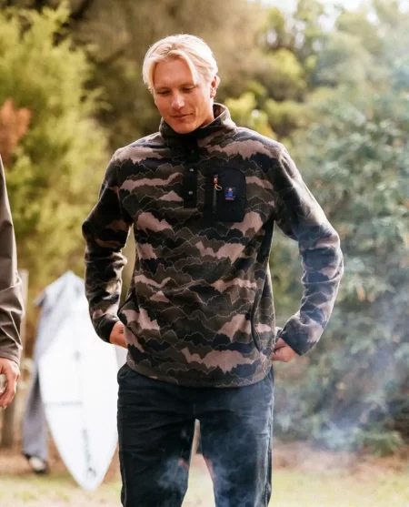 Mens Rip Curl Search Polar Fleece Crew Hoodies & Fleece