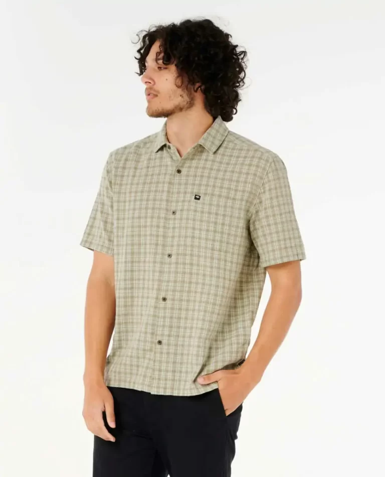 Mens Rip Curl Shirts & Flannels Classic Surf Check Short Sleeve Shirt - Image 3