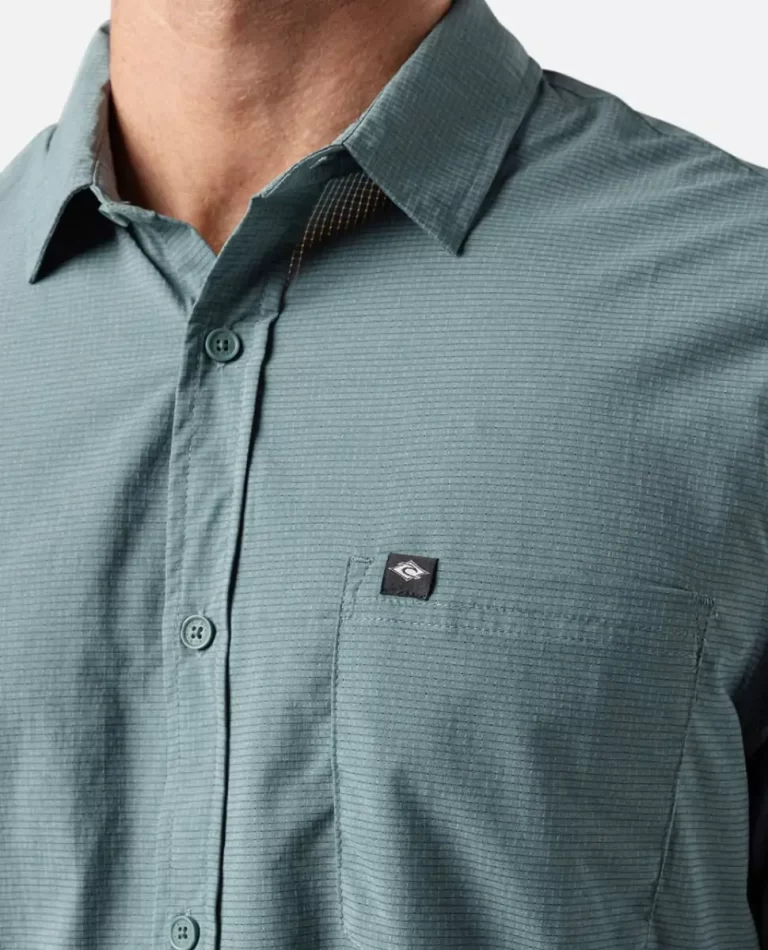 Mens Rip Curl Shirts & Flannels Classic Surf Tech Long Sleeve Shirt - Image 5