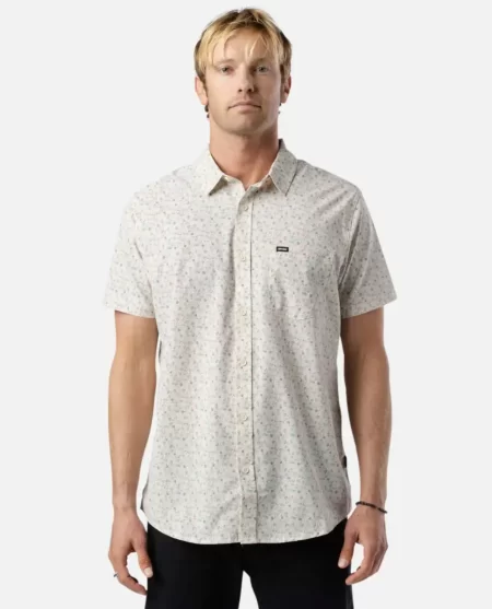 Mens Rip Curl Shirts & Flannels Fun Times Tech Short Sleeve Shirt