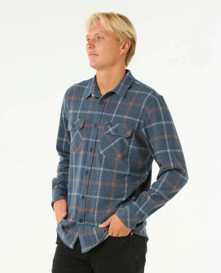 Mens Rip Curl Shirts & Flannels Grid Long Sleeve Shirt - Image 2