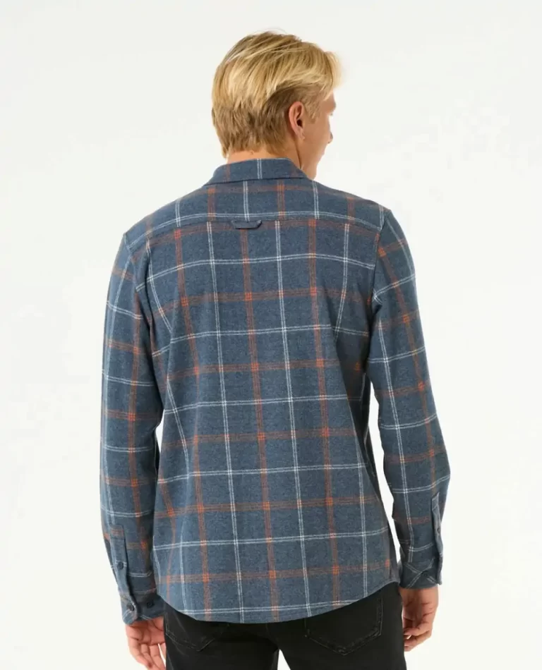 Mens Rip Curl Shirts & Flannels Grid Long Sleeve Shirt - Image 3