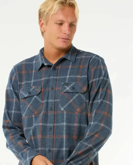 Mens Rip Curl Shirts & Flannels Grid Long Sleeve Shirt