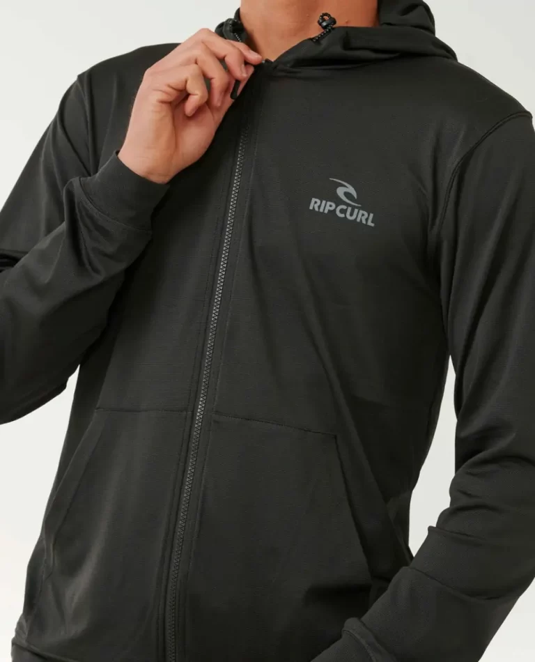 Mens Rip Curl Stack Upf50  Zip Through Hood Rash Guard Rash Guards - Image 5