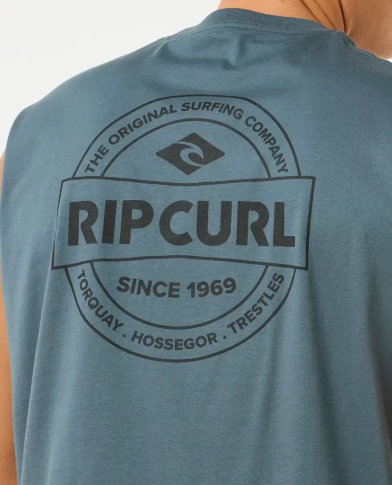 Mens Rip Curl Stapler Muscle Tees & Tanks - Image 5