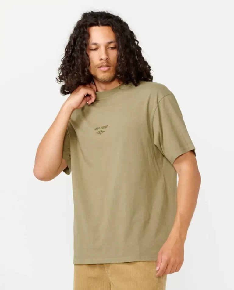 Mens Rip Curl Tees & Tanks Fade Out Embroid Tee - Image 2