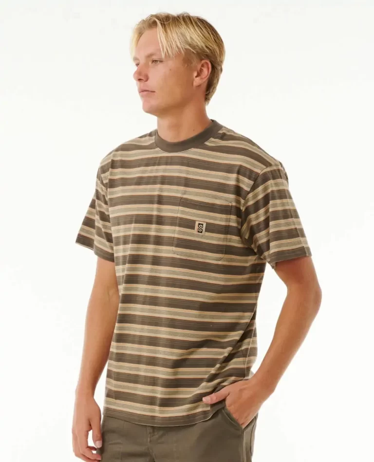 Mens Rip Curl Tees & Tanks Search Stripe Tee - Image 3