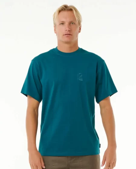 Mens Search Embroidery Tee Rip Curl Tees & Tanks
