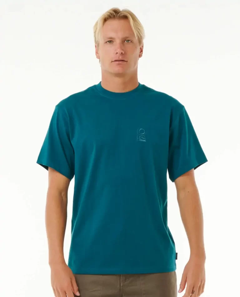 Mens Search Embroidery Tee Rip Curl Tees & Tanks