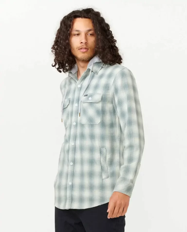 Mens Shirts & Flannels Rip Curl Grunter Flannel Hood Shirt - Image 2