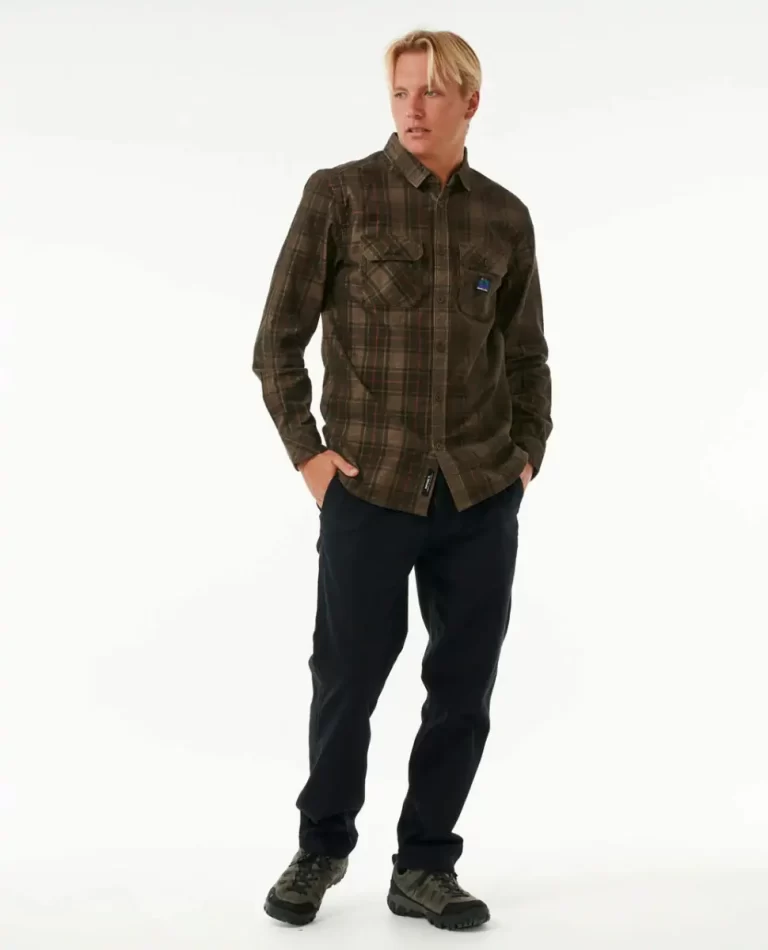 Mens Shirts & Flannels Rip Curl Search Long Sleeve Cord Shirt - Image 4