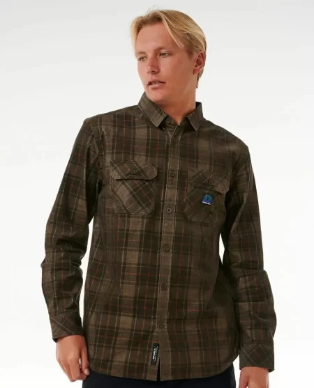 Mens Shirts & Flannels Rip Curl Search Long Sleeve Cord Shirt