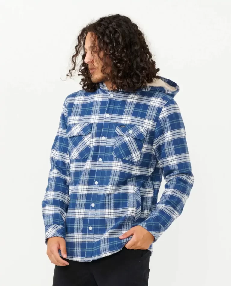 Mens Shirts & Flannels Rip Curl Shores Sherpa Lined Flannel Shirt - Image 2