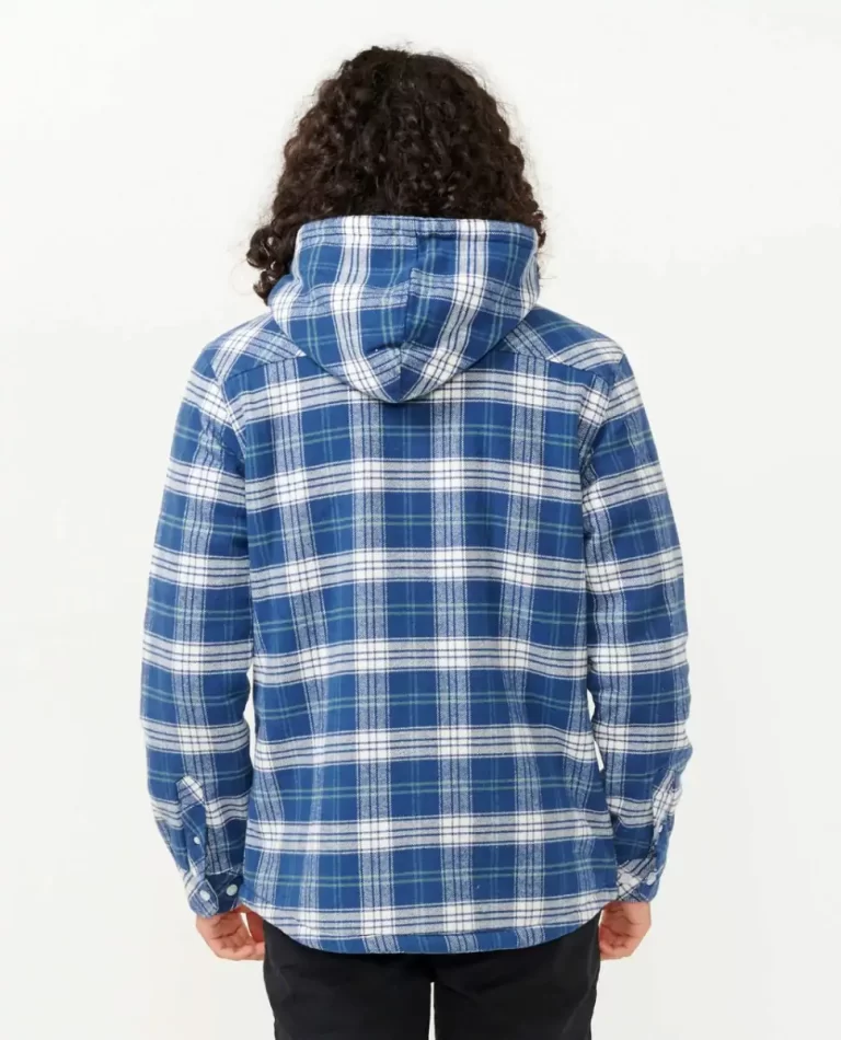 Mens Shirts & Flannels Rip Curl Shores Sherpa Lined Flannel Shirt - Image 3