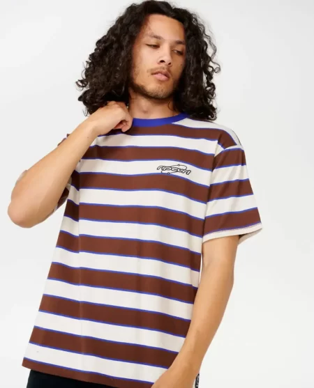 Mens Tees & Tanks Rip Curl Archive Supercomp Stripe Tee