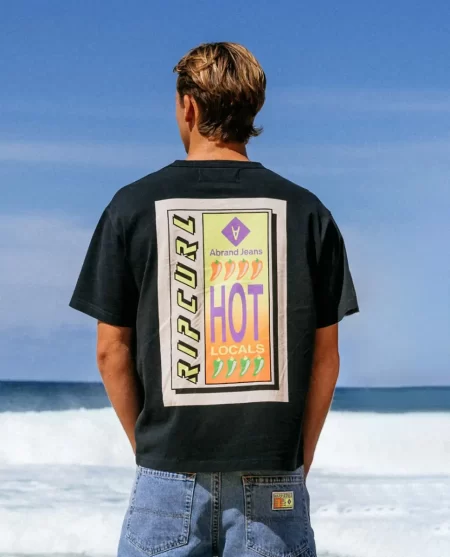 Mens Tees & Tanks Rip Curl X Abrand Hot Locals Tee