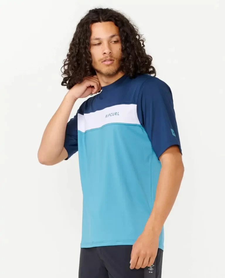 Mens Undertow Short Sleeve Uv Tee Rash Guard Rip Curl Rash Guards - Image 2