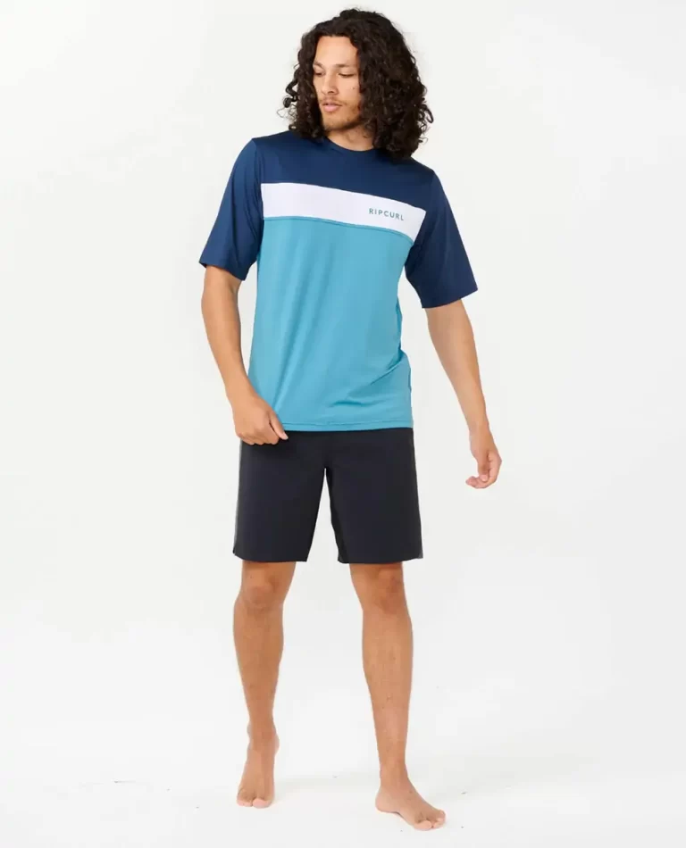 Mens Undertow Short Sleeve Uv Tee Rash Guard Rip Curl Rash Guards - Image 4
