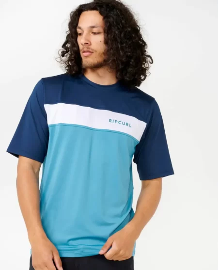 Mens Undertow Short Sleeve Uv Tee Rash Guard Rip Curl Rash Guards
