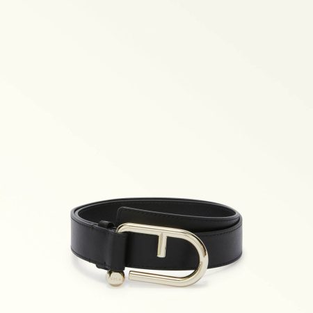 Nero Furla Nuvola Fixed Belt Women Belts