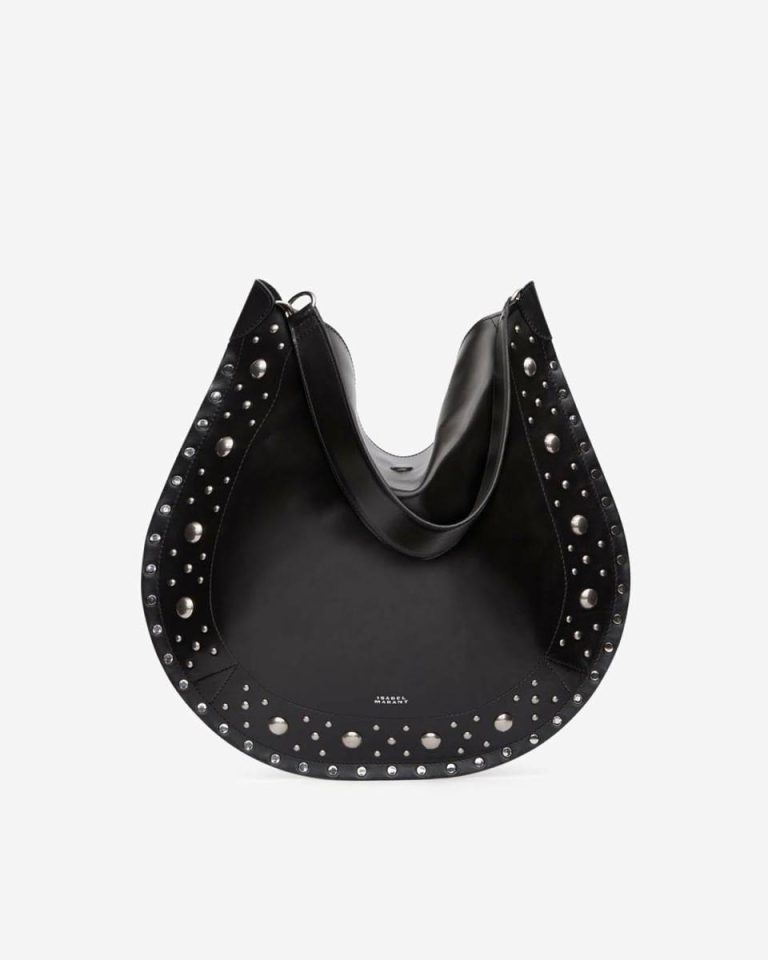 Oskan Hobo Soft Bag Black Shoulder Bags Isabel Marant Women - Image 4