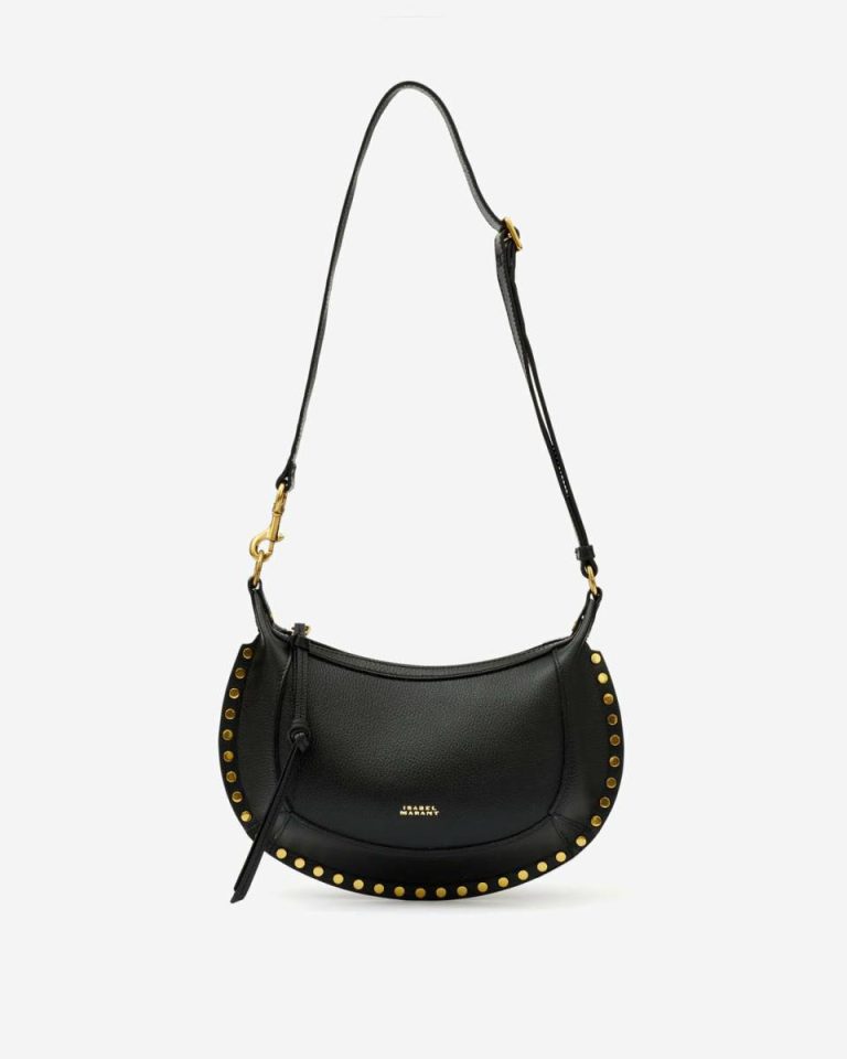 Oskan Moon Bag In Full-Grain Leather Crossbody Bags Black Women Isabel Marant - Image 3
