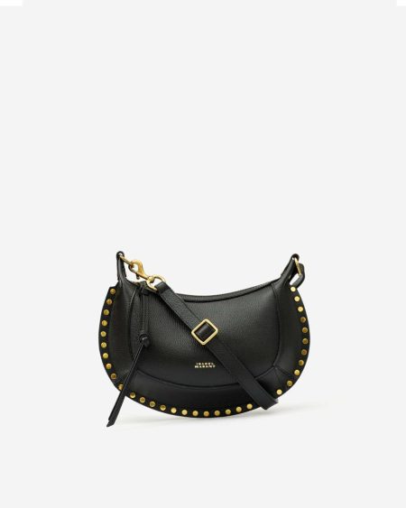 Oskan Moon Bag In Full-Grain Leather Crossbody Bags Black Women Isabel Marant