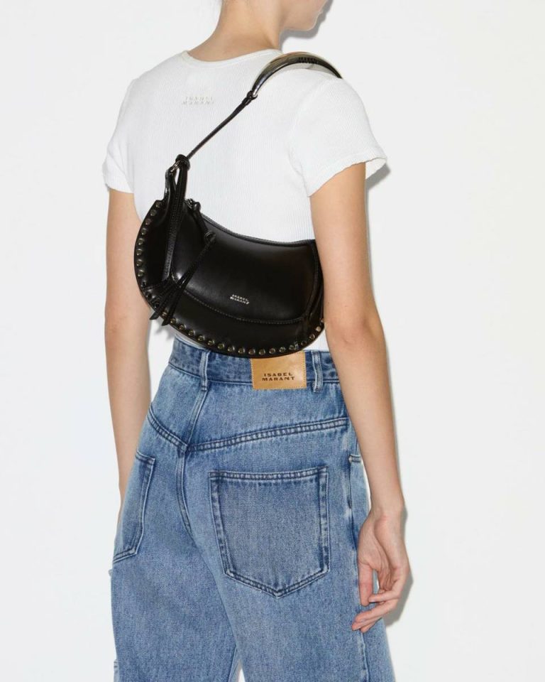Oskan Moon Bag Isabel Marant Crossbody Bags Women Black And Silver - Image 3