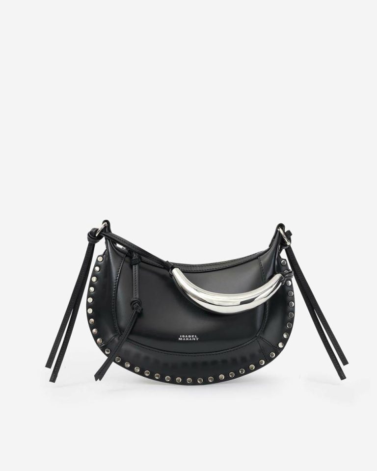 Oskan Moon Bag Isabel Marant Crossbody Bags Women Black And Silver - Image 4
