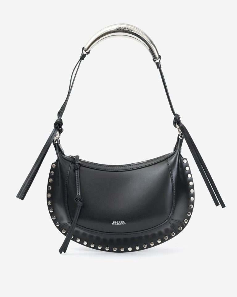 Oskan Moon Bag Isabel Marant Crossbody Bags Women Black And Silver - Image 5