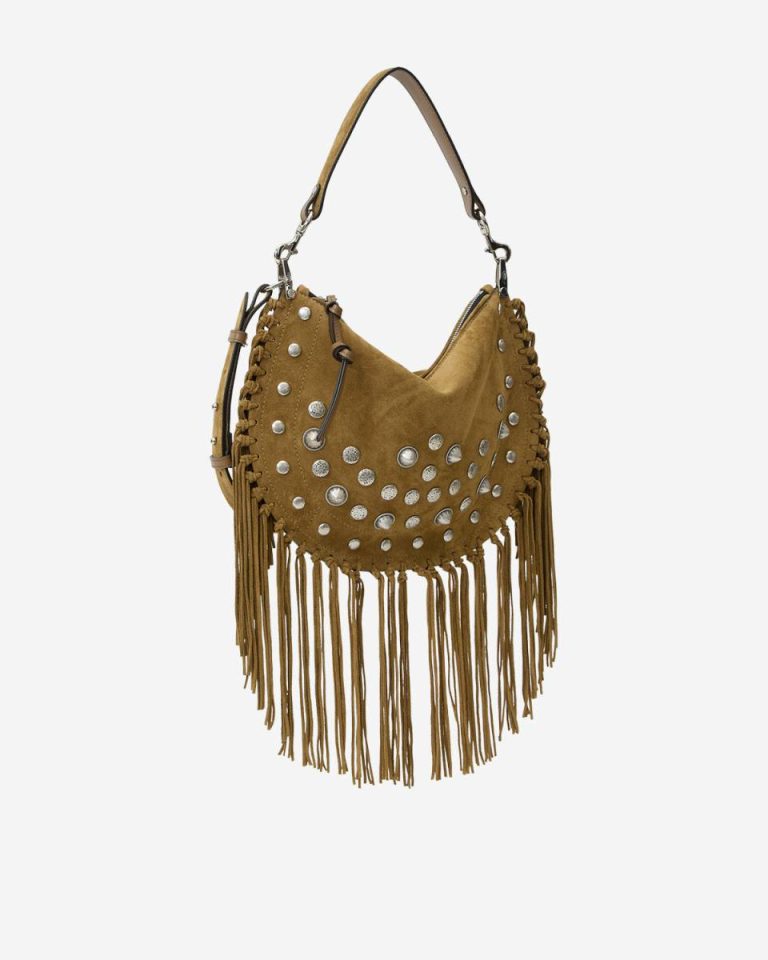 Oskan Soft Zipped Bag Crossbody Bags Women Isabel Marant Taupe - Image 2