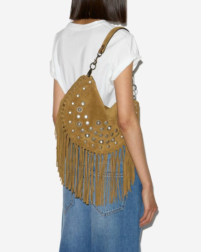 Oskan Soft Zipped Bag Crossbody Bags Women Isabel Marant Taupe - Image 4