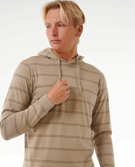 Plain Stripe Hooded Tee Tees & Tanks Rip Curl Mens
