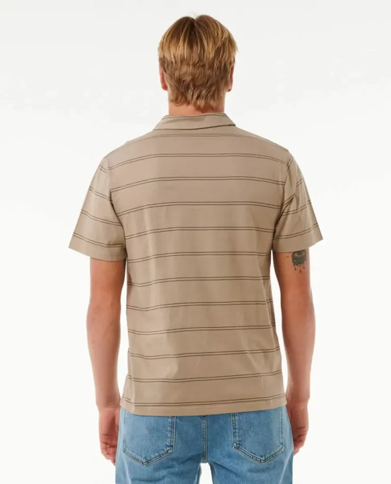 Plain Stripe Polo Rip Curl Mens Shirts & Flannels - Image 3